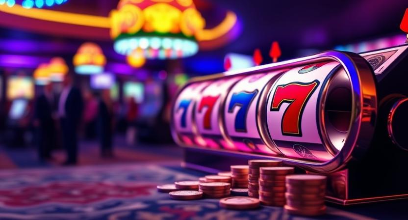 Exciting gameplay with animated effects and colorful slot reels